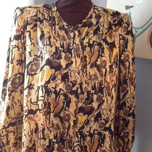 Nicola Blouse Covered Front Buttons Size 12